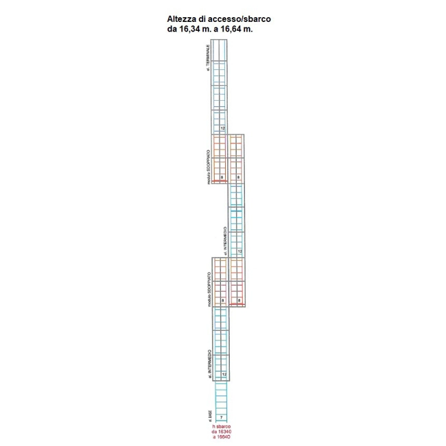 Vendita online Scala a gabbia alla marinara Self System 16,34 m.